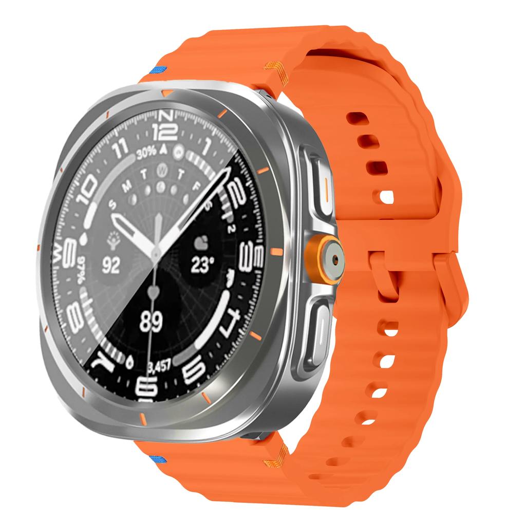 Bracelet+Changer en Boîtier Ultra pour Samsung Galaxy Watch 7 6 40 44mm Mettre à niveau vers Galaxy Watch Ultra 47 Protecteur d'Écran en Verre Trempé