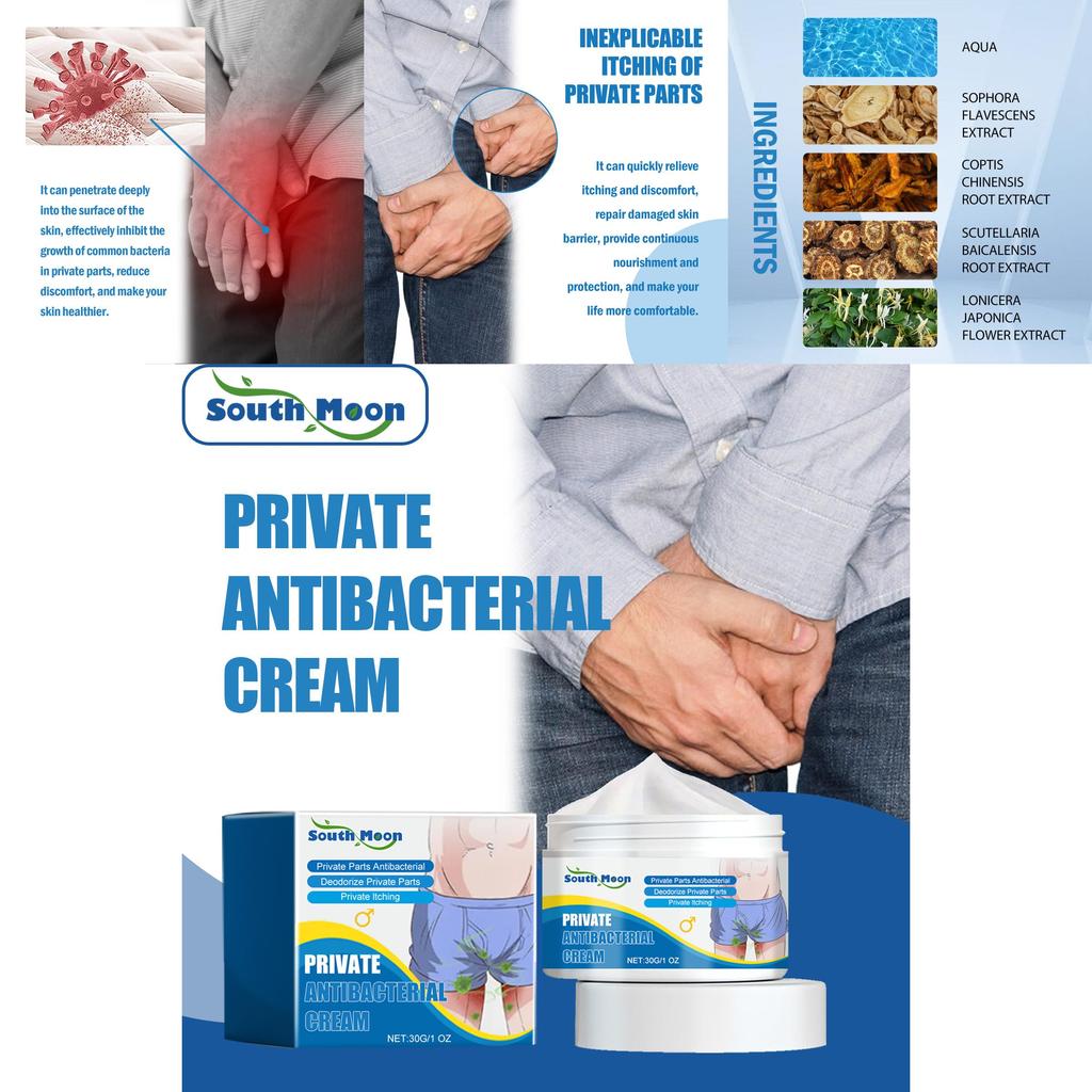 South Moon Men's Anti-itch Cream Soothing Moisturizing Skin Relief For Irritation