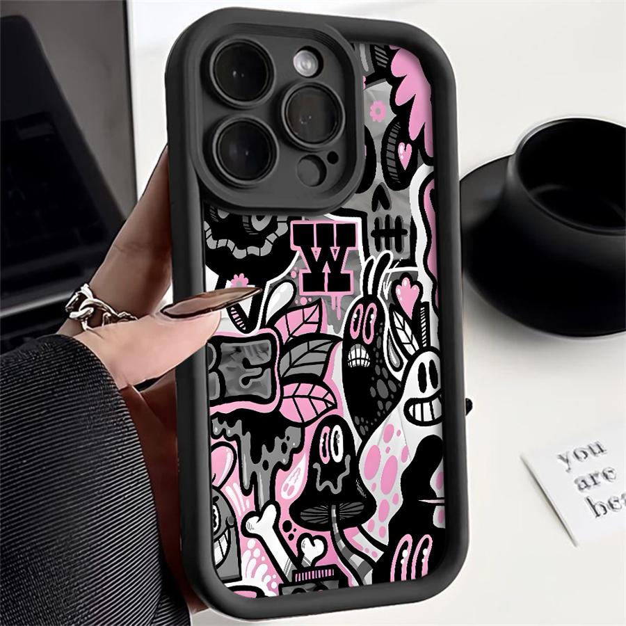 Trendy Fashion Patterns Case for iPhone 17 Pro Max 14 13 Air 15 Plus 12 Pro 16 11 17e Phone Cover