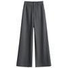 High-End Floor-Mopping Women'S Pants Spring And Summer Tencel Wool High-Waisted And Thin Straight Casual Trousers Suit Pants