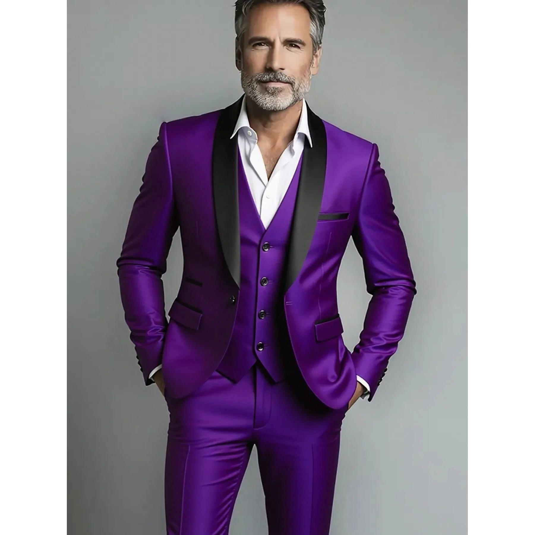 

vЧерно-белый мужской осенний свадебный костюм-тройка большого размера, мужской блейзер, пальто, брюки и жилет, модный приталенный костюм 5XL полночь