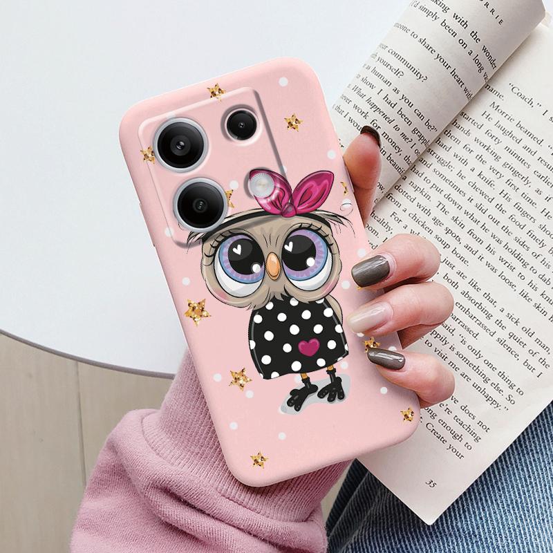 Case For Redmi Note 13 Pro 4G 5G Cute Heart Flower Back Cover Soft Silicone Matte Protective Fundas For Redmi Note13 Pro Bumper