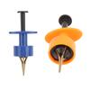Fishing Baits Clip Portable 4 Claws Bloodworm Earthworm Clip with Rubber Band Fishing Tackle Accesso