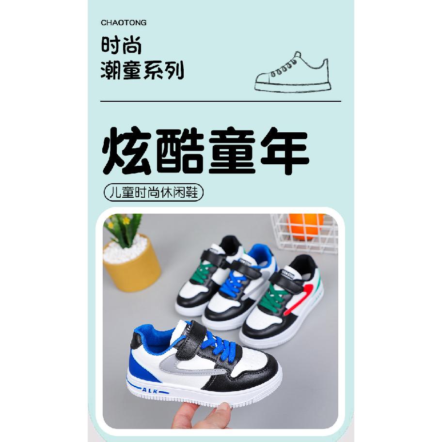 Children's Leather Panel Shoes Spring and Autumn New Boys' Sports Shoes Girls' Shoes Korean Style Student Single Shoes Casual Shoes