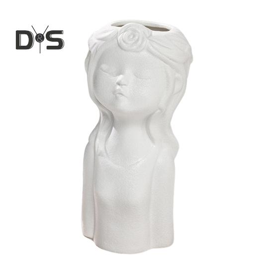 

Художественная керамическая ваза в форме мальчика и девочки, ваза для цветов в скандинавском стиле бохо для домашнего декора, свадьбы, гостиной, спальни, стола, центрального украшения D