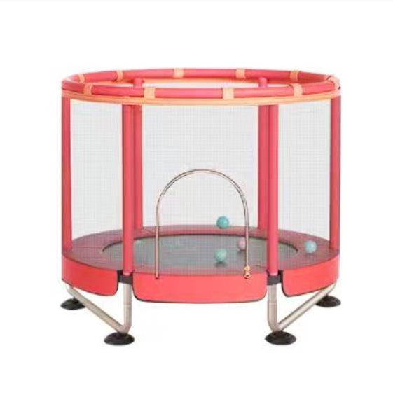 Kids' Indoor Safety Trampoline with Anti-Rollover and Anti-Pinch Features
