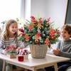 Gingerbread Ornaments 12 Pieces Holiday Pendant Christmas Tree Decorations For Home Dinner Restaurant Cafe Church Event Shopping