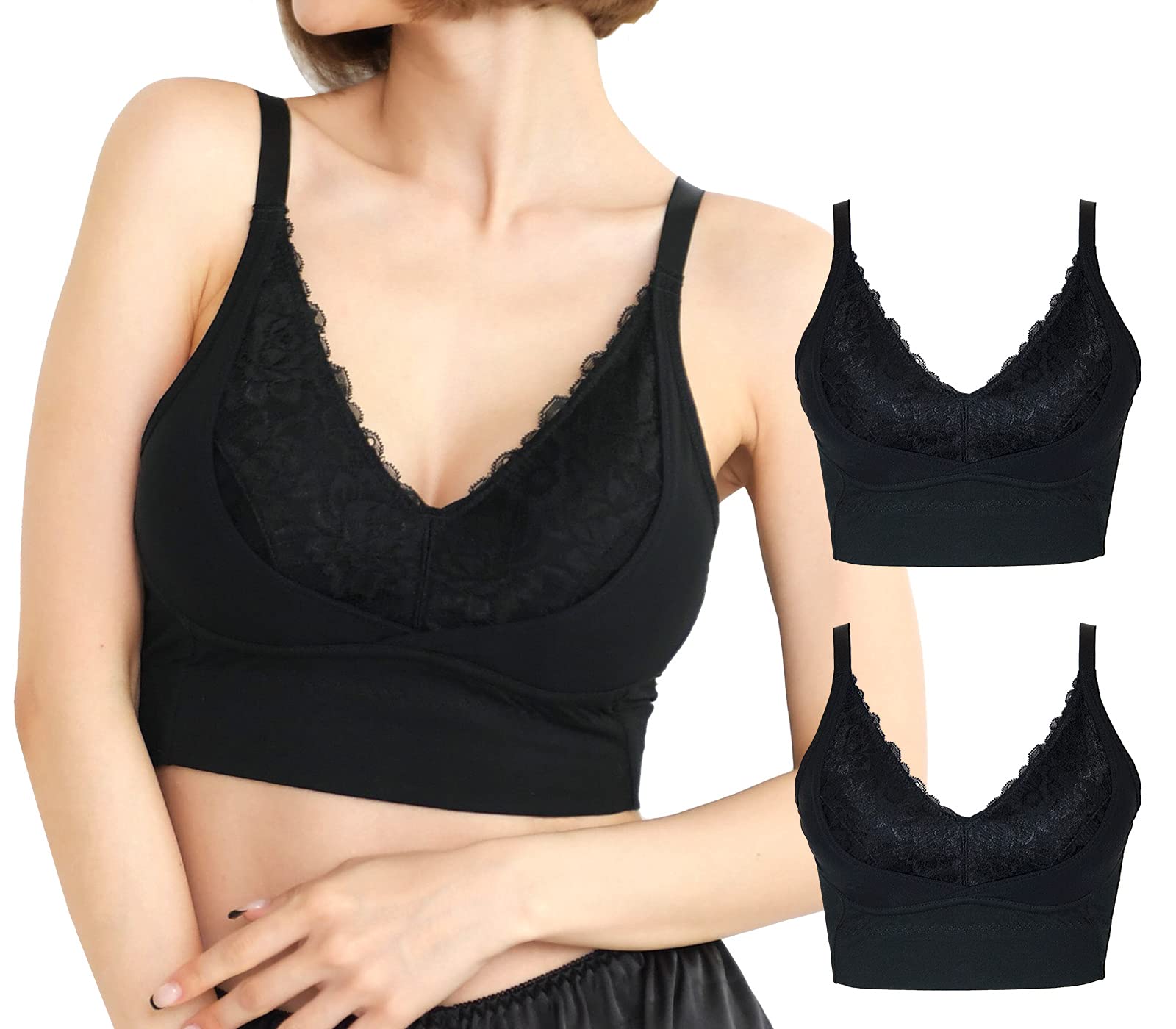 

Smile LaLa Черный XL Ночной Ночной Красивая Грудь Хлопок Удобный Ночной Подмышечный Сглаживающий Спортивный Ночной Большой Размер Ночной Ночной Большой Размер Нижнее Белье