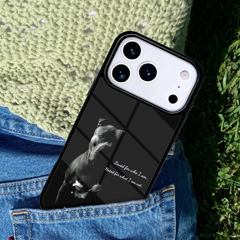 Pit Bull Lovely Pet Dog Pitbull mobile phone case Compatible with IPhone 17 16 15 14 13 12 11Pro Max 17 Air cover