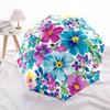 1pc Floral Pattern Automatic Folding Umbrella - Design, Durable Iron Frame for Travel, Outdoor, Beach Fashion Accessory a0920033