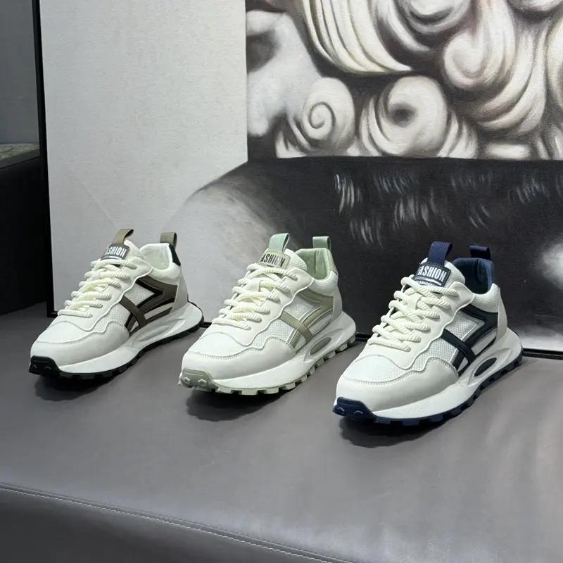 Fashion New Arrival 2025 Men's Vulcanize Shoes Stylish Board Shoes Athletic Street-Wear Sneakers Comfortable Leisure Thick Bottom High