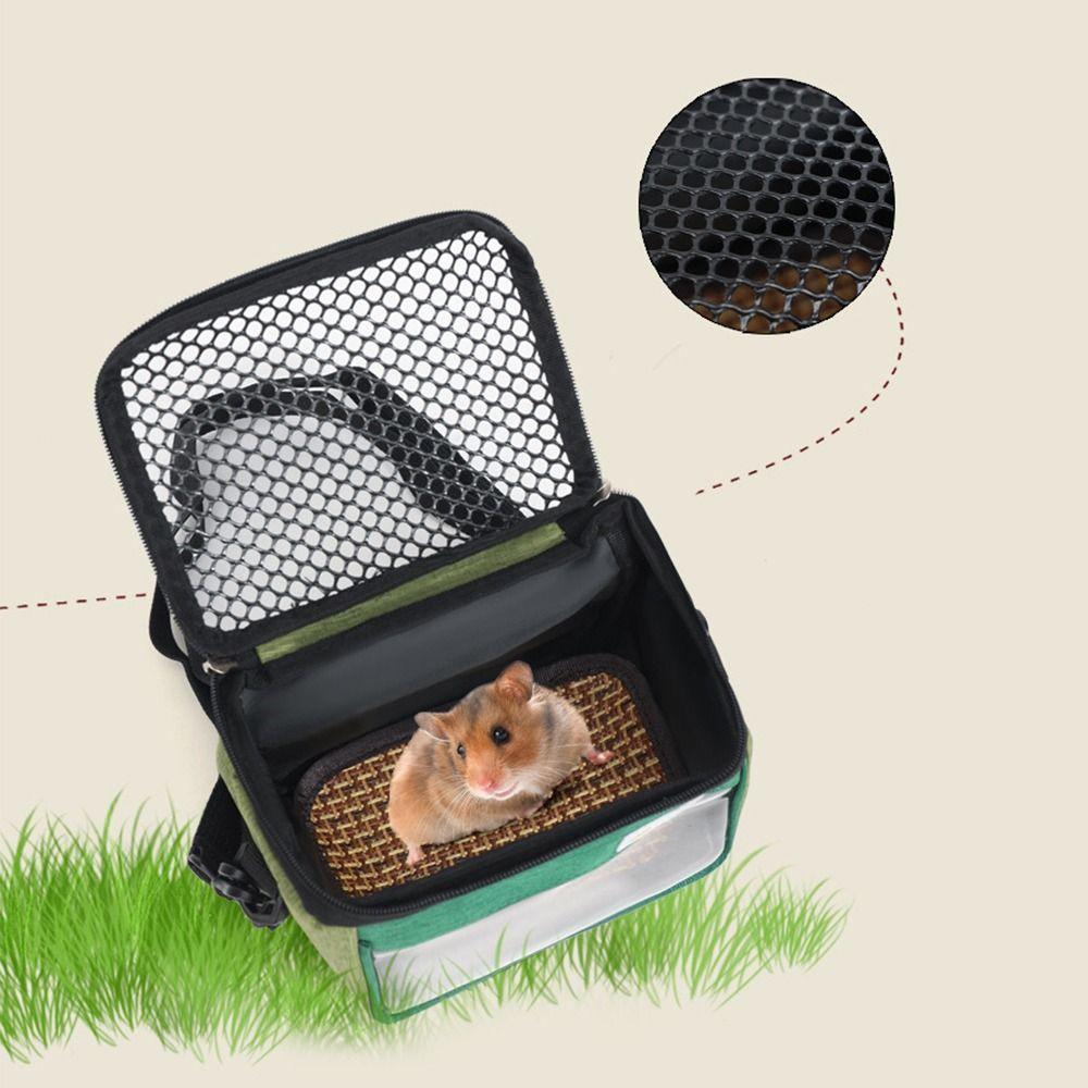 Clear View Pet Takeaway Bag Handheld Pet Backpack Pet Carrying Box Chinchilla Outdoor Cage  Bird