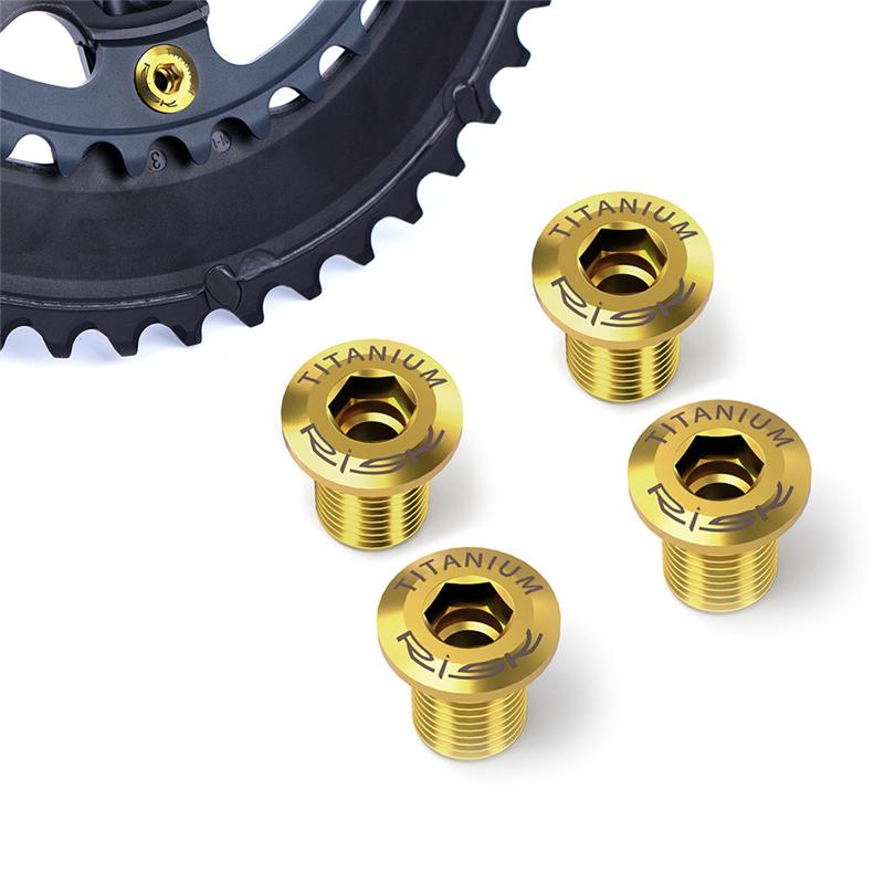 Classy-RISK Road Chainring Fixing Bolts Titanium Alloy Chainring Bolts For 5800 UT6800 R8000 R8000 DA9000 R9100 золотой