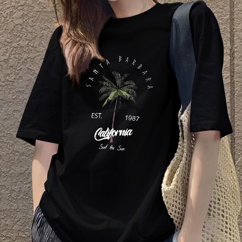 

Anti-Pilling Fabric Women s Soft Short Sleeve Tee, Ideal for Long-Term XXL чорний