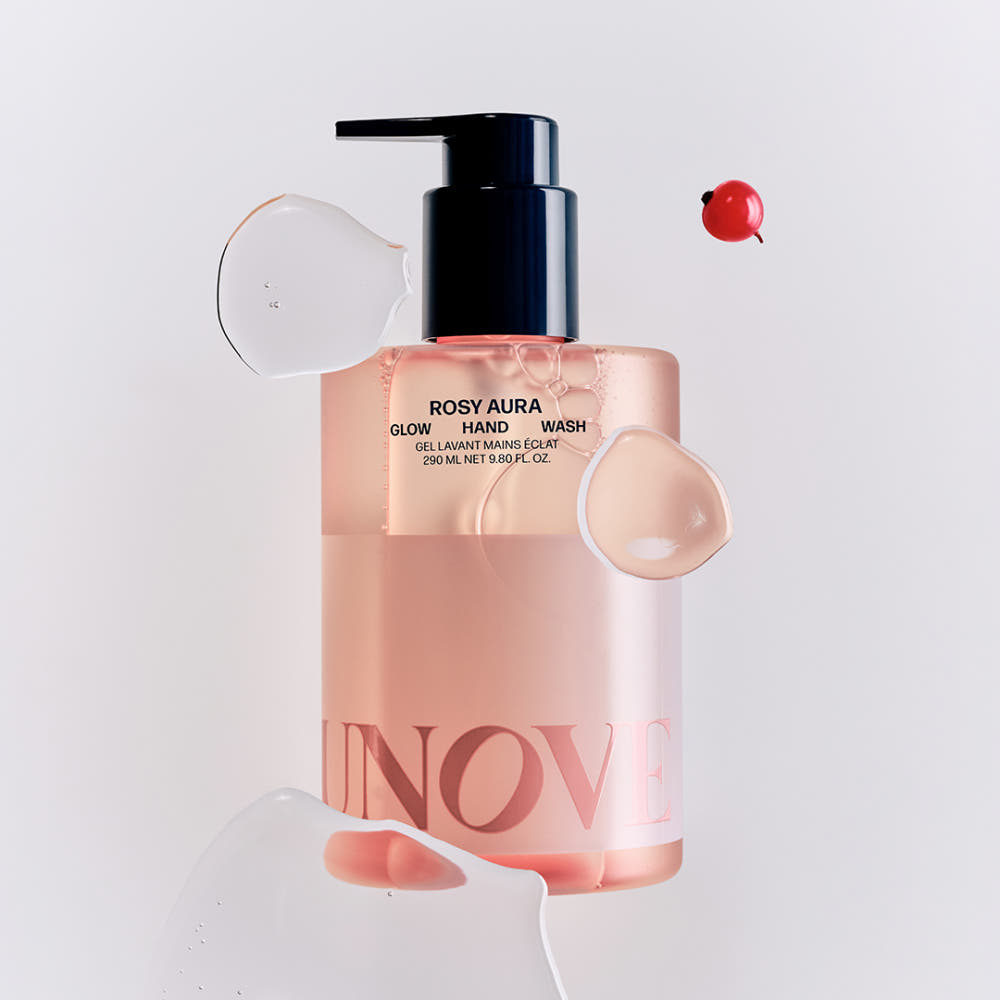 UNOVE Glow Perfume Hand Wash 290ml Rosy Aura or Sensual White Moisturizing Mild Cleansing