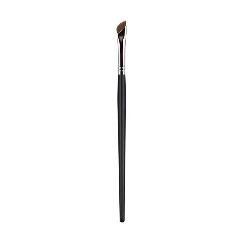 SENKA Professional Ultra Thin Wooden Handle Angled Flat Head Single Eyeliner Eyebrow Waterproof Makeup Brush