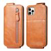 Flip Up Down Zipper Wallet Leather Cover For Iphone 13 12 11 Pro Xr Xs X Max 7 8 Plus 6 6s Se 2020 Card Stand Case