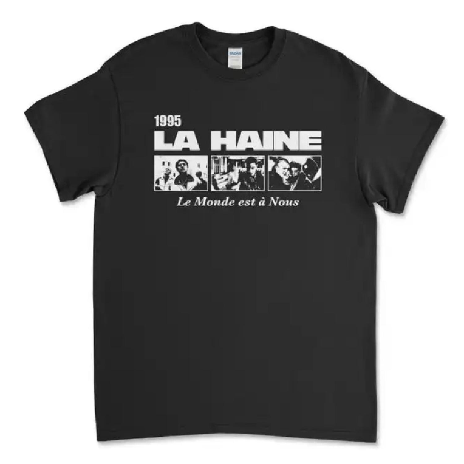 

La Haine Le Monde Est À Nous T-Shirt Tee Shirt Black And White Vintage Style Film Movie all sizesFrench XXXXXL чёрный