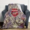 Arsenal Crest Blankets Flannel Printed Breathable Warm Throw Blanket for Home Office Bedspreads 0708a33