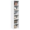 Highboard Wit 40x41x185 cm Spaanplaat