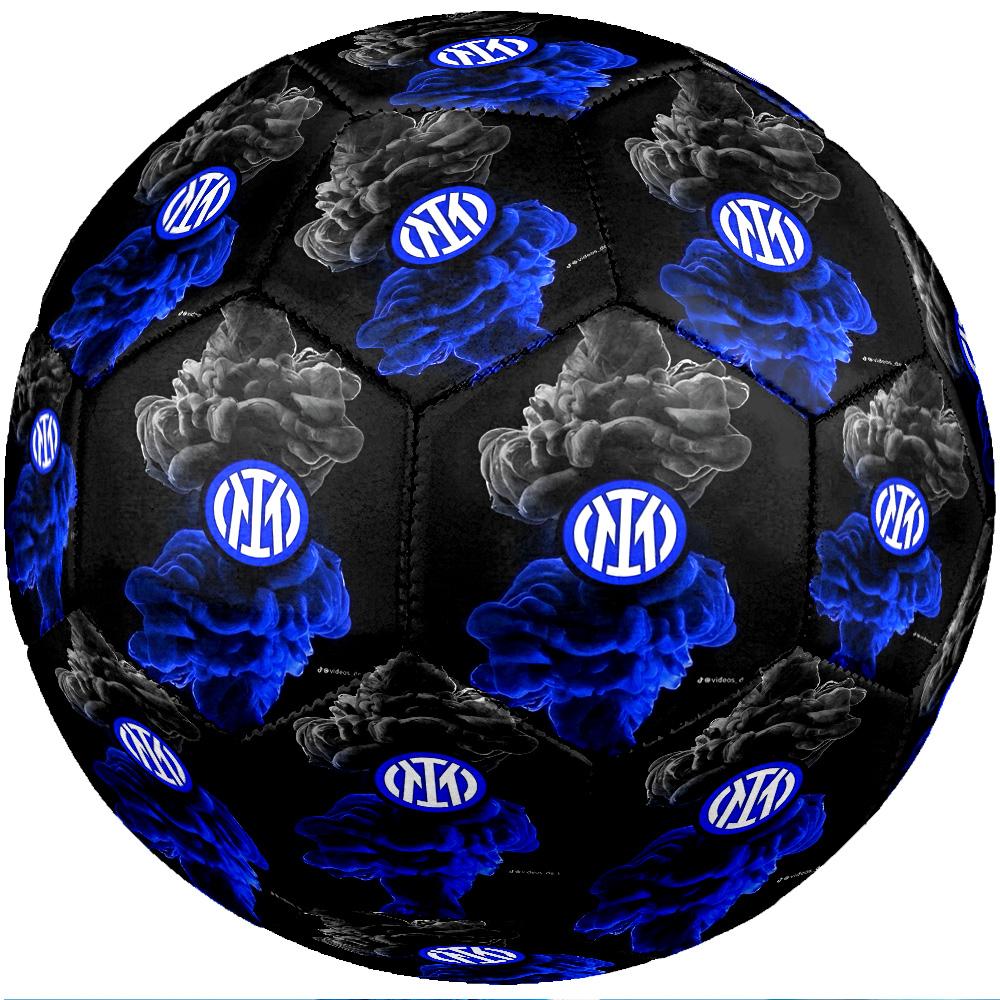 Pallone da Calcio da Partita Misura 5 Tema Inter Milan Professionale per Esterno Morbido al Tocco Pallone da Allenamento