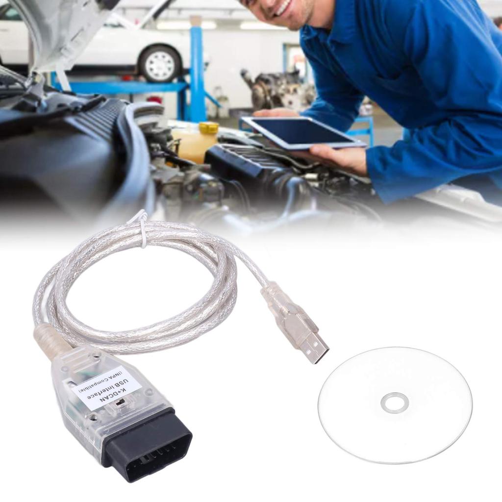 Car Diagnostic Tool Cable K+ USB Cable Interface with Switch Replacement for Series 1 E81 E82 E83 E87 E88 20042011