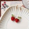 Orecchini Pendenti Goccia di Lampone per Donna Lega con Placcatura UV per Uso Quotidiano e Regalo Ago per Orecchie in Argento Sterling Gioielli Moda Ispirati alla Frutta