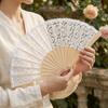 Portable Folding Handheld Fan Floral Lace Women's Folding Fan Lace Hand Fan  Bridesmaid Gifts