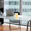 Decorative Desktop Trash Bin Small Plastic Rubbish Bin with Lid for Office Study Kitchen Bathroom Bedroom Home Convenient