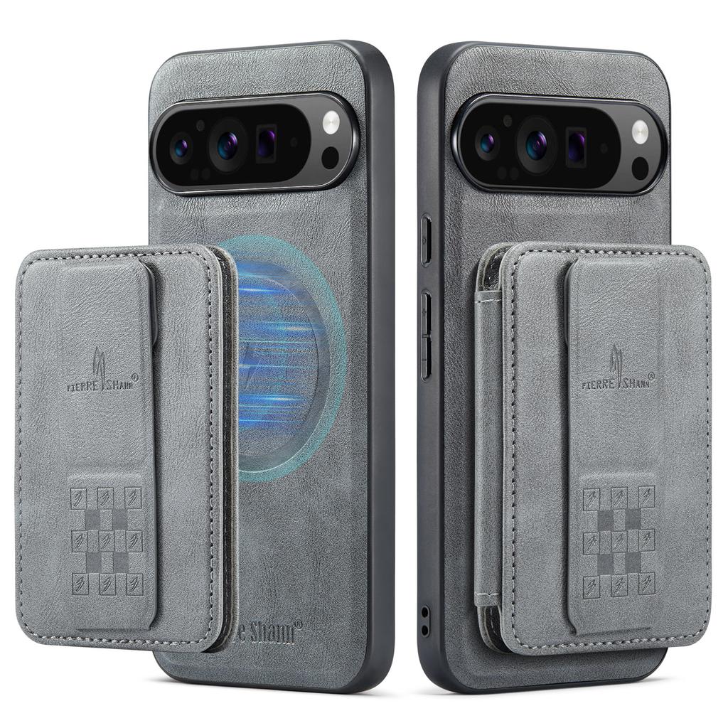 2 in 1 Detachable Cards Solt Wallet Leather Case for Google Pixel 9 Pro XL 8 8A 7 7A Vertical Bag Invisible Bracket RFID Cover