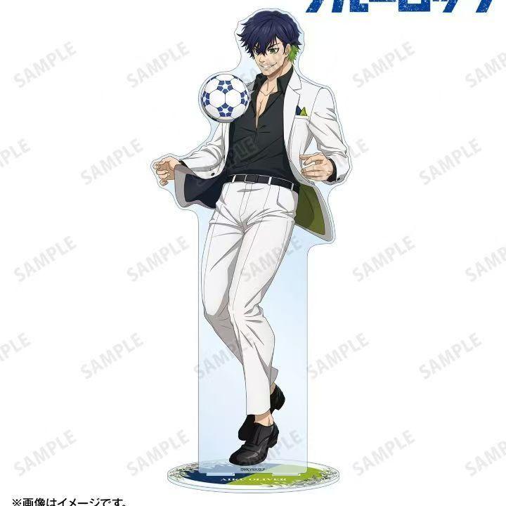 Périphériques Anime Blue Lock Figurine Rin Itoshi Support Acrylique Figurine Sae Itoshi Plaque de Support Yoichi Isagi Jouets de Collection