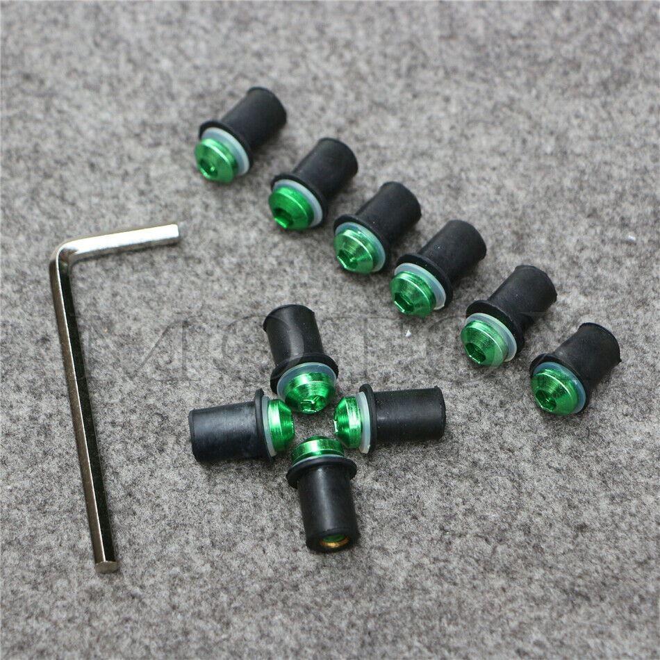 Moto Pare-Brise Boulons Vis Pour CBR 600RR 900RR 929RR Vert