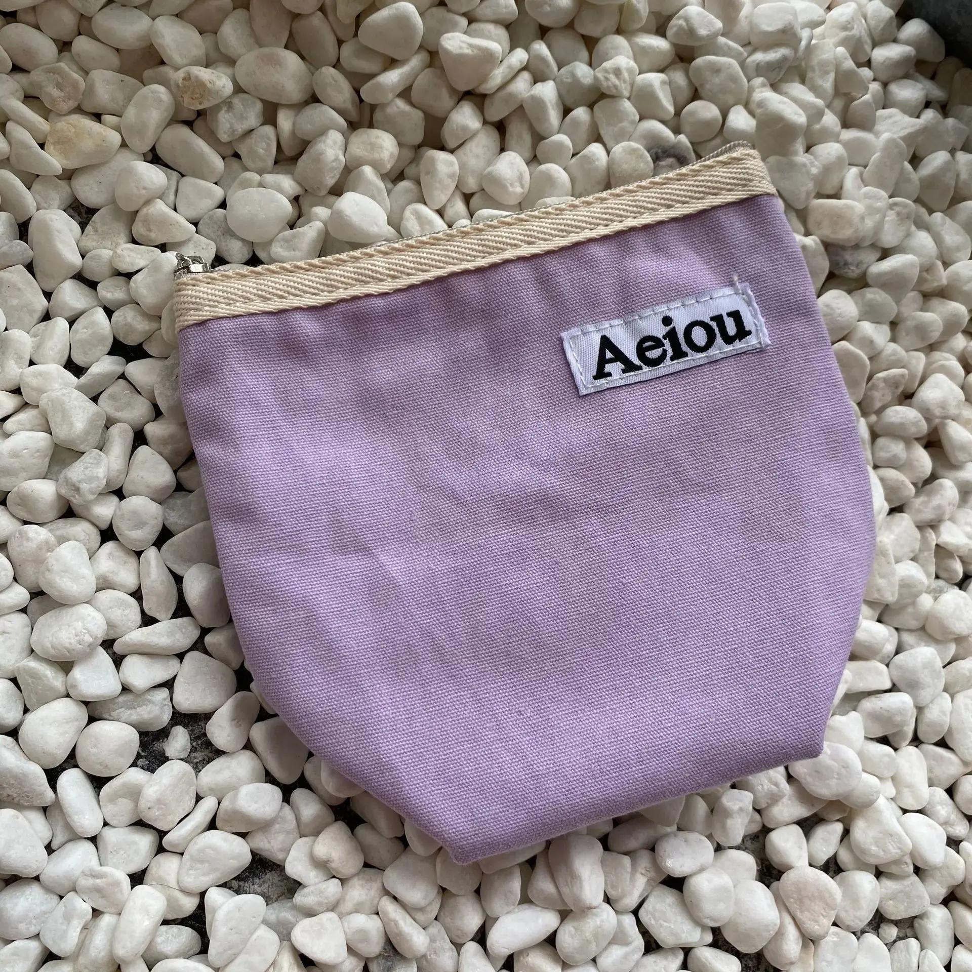 

Женская мода Холщовая сумка для монет Органайзер для денег Сумка Ins Дизайнерские маленькие клетчатые косметички Помада Тени для век Подводка для глаз Футляр