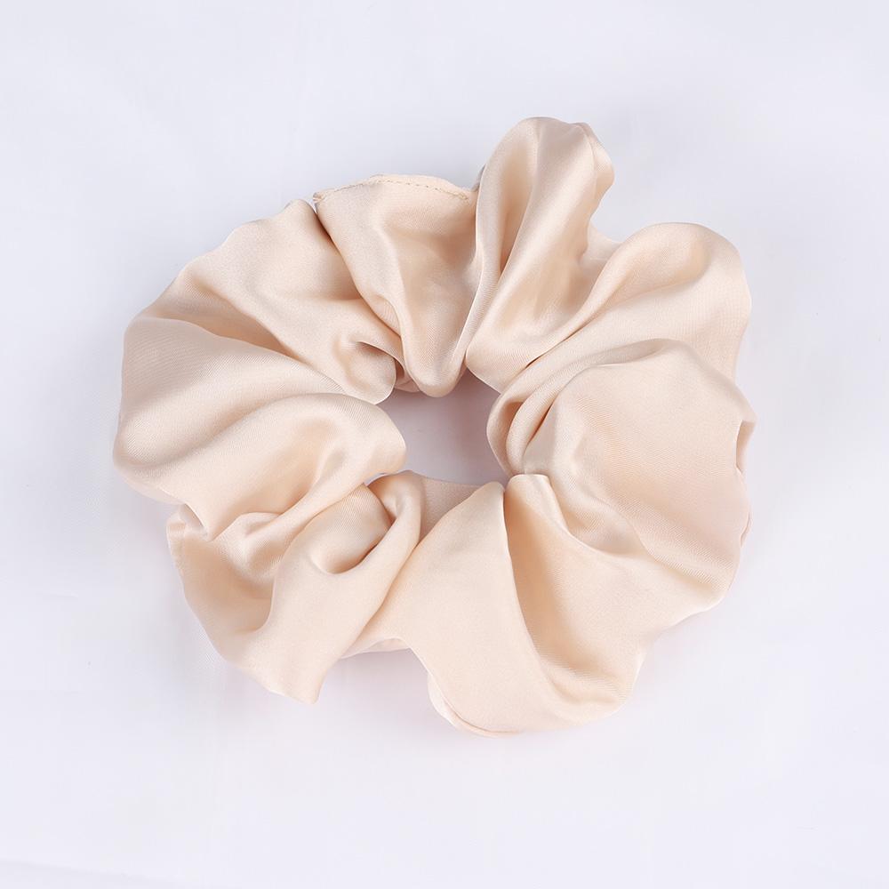 Silk Satin Scrunchies Elastic Hair Bands Women Girls Ponytail Holder Hair Ties Headbands High Quality Hair Accessories Fashion