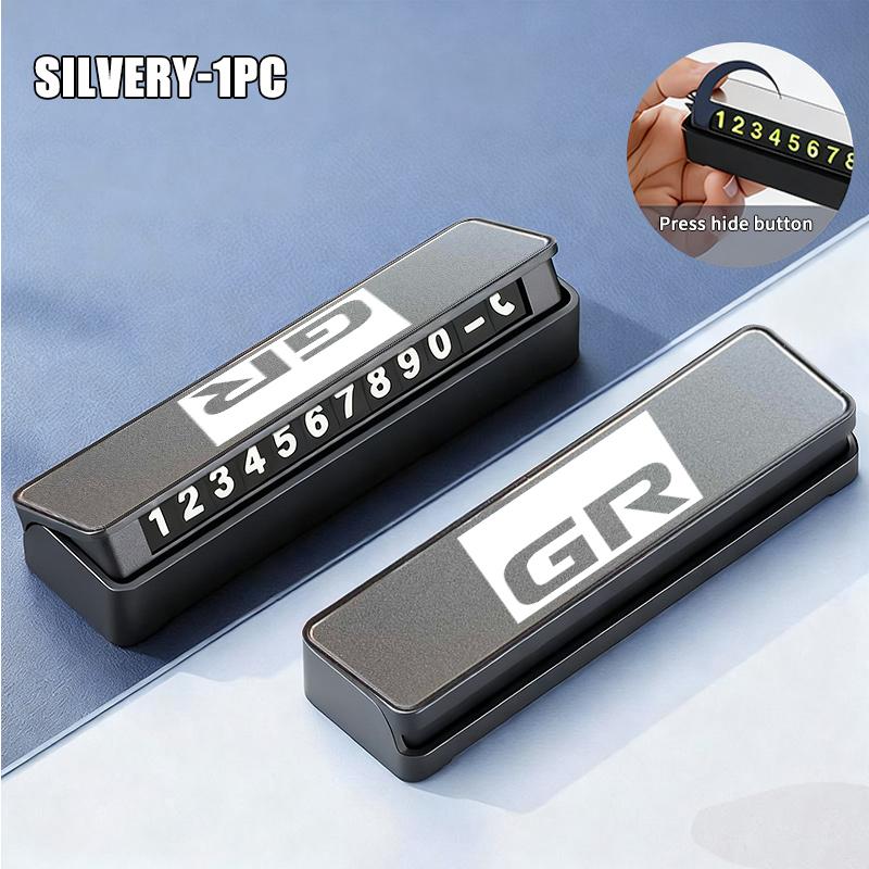 

For Toyota Car Temporary Parking Card Phone Number Card Plate Accessories Crown Corolla YARIS L Auris C-HR Hilux Vios Rav4 Prius