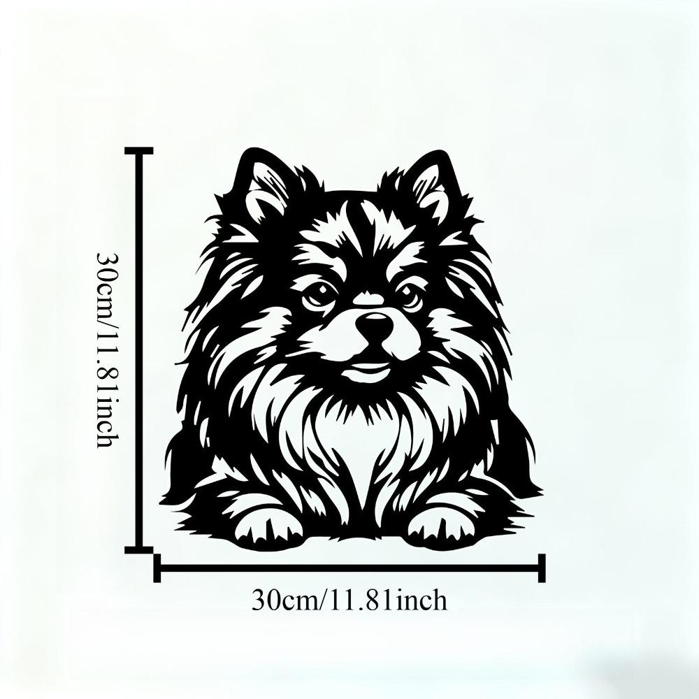 

Vintage Metal Pekingese Dog Wall Art Rustproof Iron Sculpture Christmas Thanksgiving Home Decor