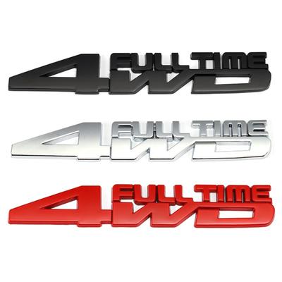 GT4 Hummer Land Cruiser Focus RS ST Cosworth için 4WD Tam Zamanlı Araba Etiket Rozeti