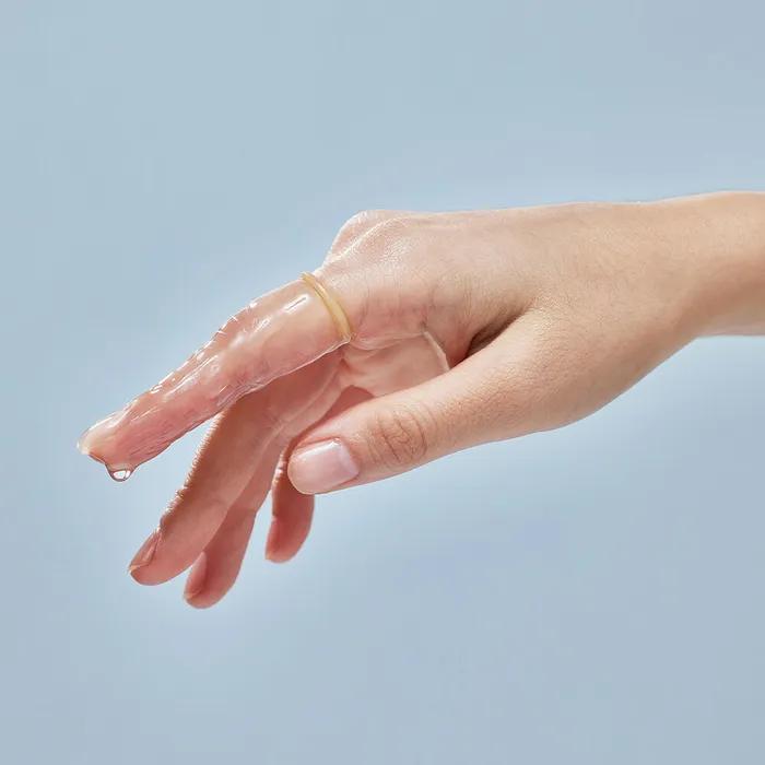 Watery Finger Fit 20P - Water-soluble Gel & Nail Cover Safe Fingering