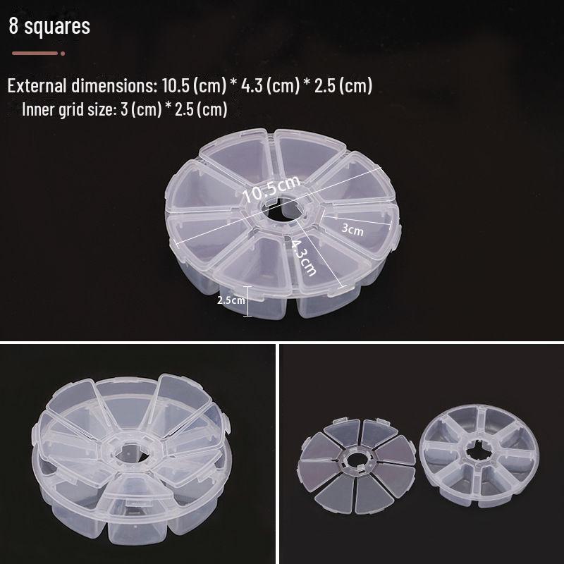 Transparent Rice Beads Storage Box for DIY Accessories and Handmade Jewelry Parts
