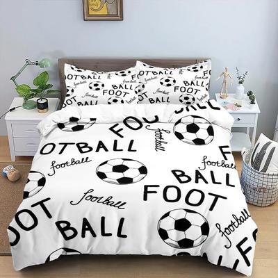 Cooles Fußball 3D Bettwäscheset Bettbezug Kissenbezüge Bettdecke Bettwäsche Raumdeko Für Jungen Geschenk Twin Queen King Size