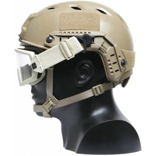 Tactical Helmet Side Rail Swivel Goggle Clip for 36mm Wide Goggle Straps, Compatible with ACH/MICH/FAST Helmets with ARC Rails, Airsoft Helmet Accesso