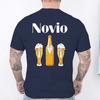 Spanish Unisex Novio Futuro Tees: Back Print Graphic Tops Team Groom Squad Tee 2026 Fashion Bachelor Party Single Farewell T-shirts