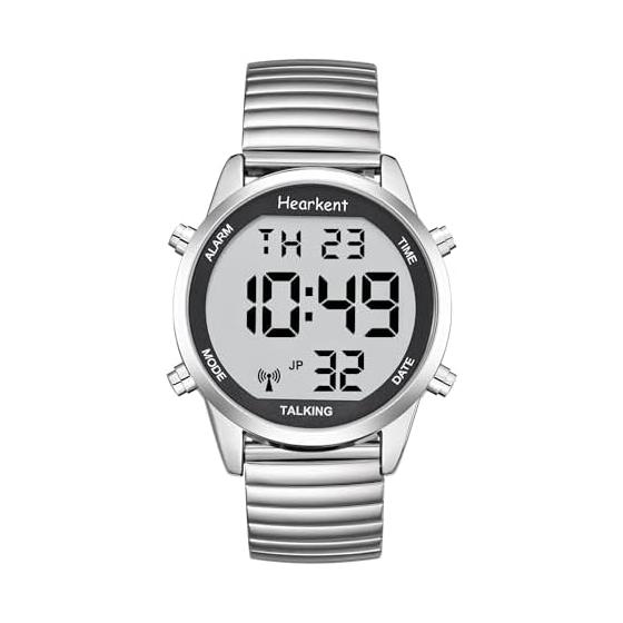 Hearkent Voice Clock Voice Radio Atomic Digital Talking Watch Japanese Speaking Large Numbers Radio Controlled Clock for Elderly and Visually
