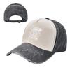 One Piece Straw Hat Baseball Cap Vintage Distressed Washed  Sun Cap Unisex Style Outdoor All Seasons Travel Adjustable Caps Hat