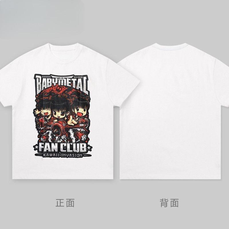 Babymetal Band Japanese Metal Rock Band Anime Cartoon Concert Clothing Shortsleeved Tshirt Attire