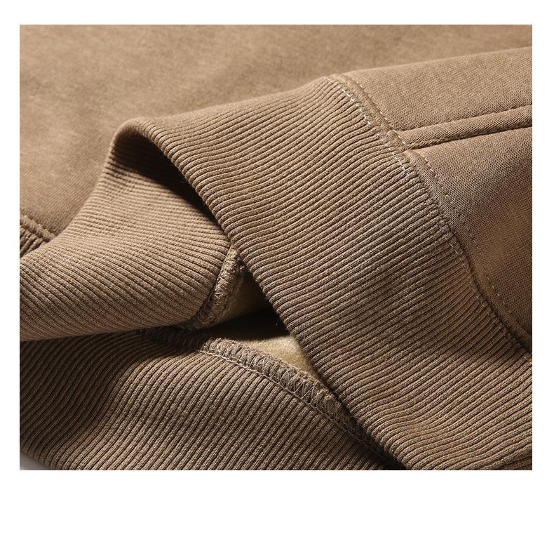 420g Ouli Bluza z obniżonym ramieniem i podwójnym kapturem Męska Casual Luźna Bluza - Jesień/Zima Wszechstronna Bluza