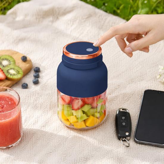 1200ml přenosný elektrický pohár na džus, bezdrátový mixér na ovoce a zeleninu, dobíjecí odšťavňovač se 48 čepelemi pro vnitřní i venkovní použití