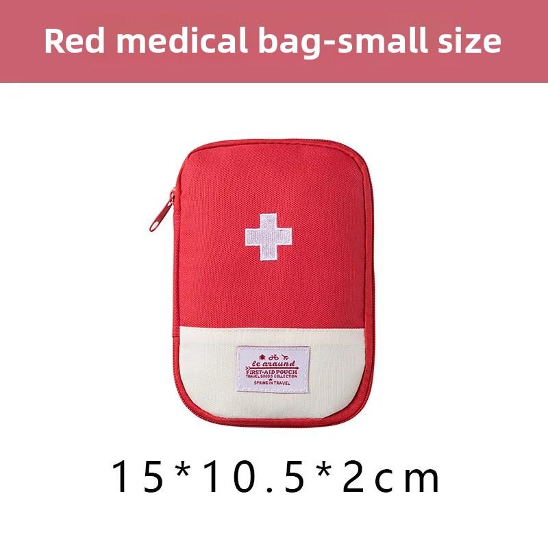 

Medical Storage Bag Portable Small First Aid Kit Organizer Macaron Color for Travel Emergency Outing Bag Organizer Ziplock Bag 15x10.5x2cm