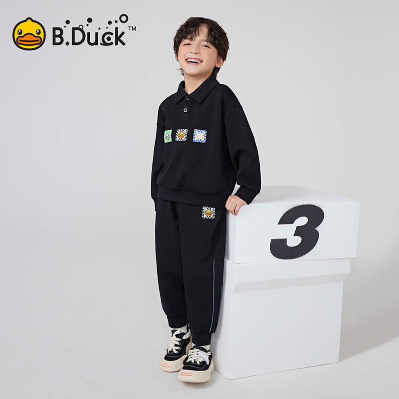 B.Duck Boys' Polo Sweatshirt & Sweatpants Set
