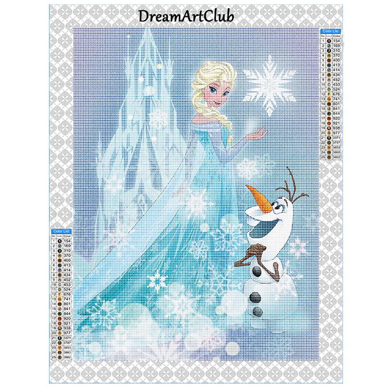 Diamond Painting Princess Indian Princess Pocahontas Diamond Mosaic Elsa Mulan Cross Stitch Home Decoration